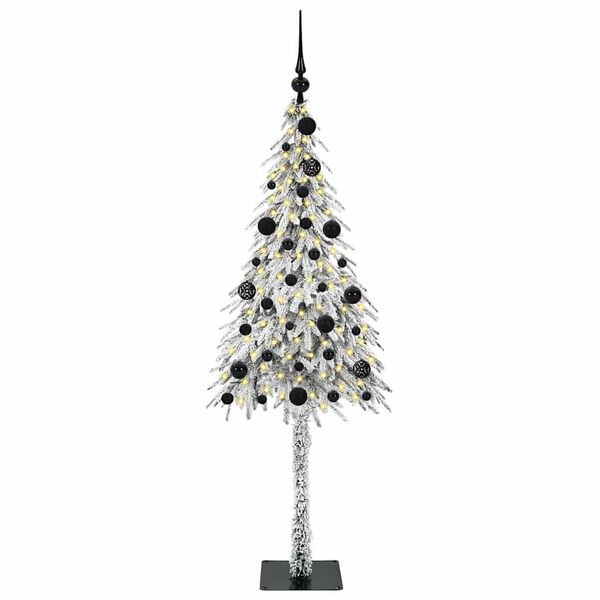 vidaXL Christmas Tree with 150 LEDs White 150 cm PE and Steel