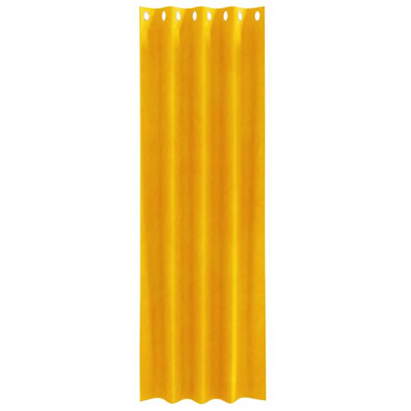 vidaXL Blackout Curtains 2 pcs Mustard Yellow 140 x 225 cm Velvet
