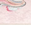 vidaXL Kids' Rug Pink 160x230 cm Unicorn Washable