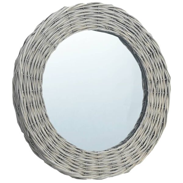 vidaXL Mirror 50 cm Wicker