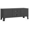 vidaXL Industrial TV Cabinet Anthracite 105x35x42 cm Metal