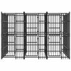 vidaXL Outdoor Dog Kennel Steel 7.37 m&sup2;