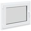 vidaXL Tilt & Turn Basement Window RISOR 80 x 50 cm PVC and Glass