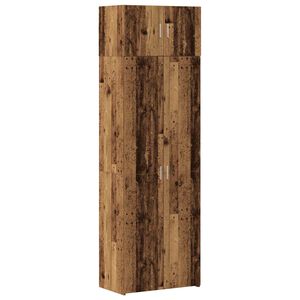 vidaXL Storage Cabinet 2 pcs Old Wood 70 x 42.5 x 225 cm
