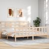 vidaXL Bed Frame without Mattress Super King Size Solid Wood Pine