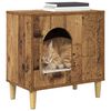 vidaXL Cat House Old Wood 51 x 30 x 52 cm Engineered Wood