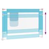 vidaXL Toddler Safety Bed Rail Blue 90x25 cm Fabric