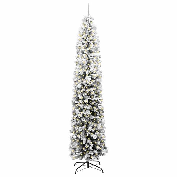 vidaXL Artificial Christmas Tree with 300 LEDs with Stand Green 240 cm
