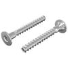 vidaXL Confirmat Screws 2 pcs Silver Metal