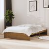 vidaXL Bed Frame without Mattress Honey Brown Solid Wood 120x190 cm Small Double