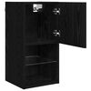 vidaXL Wall-mounted TV Cabinets 2 pcs Black Oak 30.5 x 30 x 60 cm