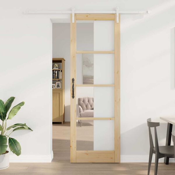 vidaXL Sliding Door ORKDAL Natural 78 x 232 cm