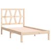 vidaXL Bed Frame without Mattress Solid Wood Small Single