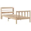 vidaXL Bed Frame without Mattress 75x190 cm Small Single Solid Wood Pine