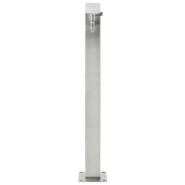 vidaXL Garden Water Column Stainless Steel Square 95 cm