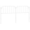 vidaXL Metal Replace Headboard White 200 cm