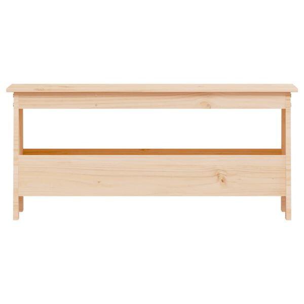 vidaXL Hall Bench 100x28x45 cm Solid Wood Pine