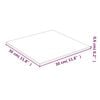 vidaXL Table Top Transparent 30x30 cm Tempered Glass