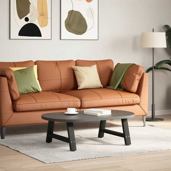 vidaXL Coffee Table Legs A-Shaped 2 pcs Black&nbsp;70x(30-31) cm Steel