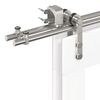 vidaXL Sliding Door Hardware Kit 400 cm Stainless Steel Silver