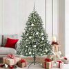 vidaXL Artificial Christmas Tree with 300 LEDs with Stand Green 180 cm