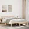 vidaXL Extra Long Bed Frame without Mattress 140x210 cm Solid Wood Pine