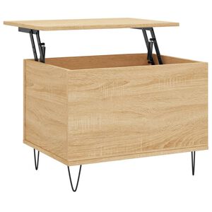 vidaXL Coffee Table Sonoma Oak 60x44.5x45 cm Engineered Wood