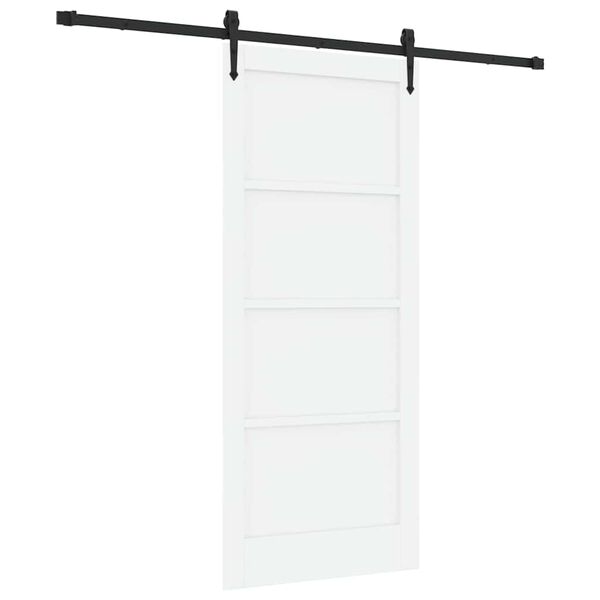 vidaXL Sliding Door ORKDAL White 86 x 198.5 cm Solid Pine Wood