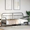vidaXL Daybed Frame Black 75 x 190 cm Powder-Coated Steel