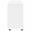 vidaXL Rolling Cabinet White 100 x 39 x 65.5 cm Solid Pine Wood
