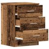vidaXL Bedside Cabinets 2 pcs Old Wood 38x35x55 cm Engineered Wood