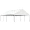 vidaXL Gazebo with Roof White 8.92x5.88x3.75 m Polyethylene