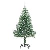 vidaXL Artificial Christmas Tree Snow Flocked with LED Light 150 cm