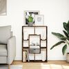 vidaXL Bookcase Smoked Oak 63x20x90 cm Engineered Wood