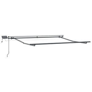 vidaXL Awning Frame with Manual Anthracite 3 x 2.5 m Aluminium
