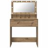 vidaXL Bedroom Dressing Tables Artisan Oak 80 x 39.6 x 135 cm