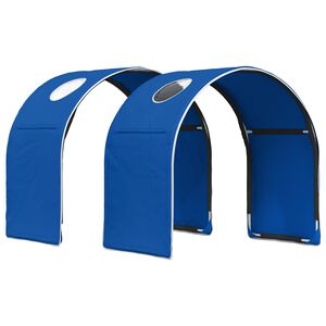 vidaXL Bed Tunnel for Kids Loft Bed 2 pcs Blue Polyester