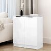 vidaXL Sideboards 2 pcs High Gloss White 30x30x70 cm Engineered Wood