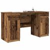 vidaXL Desk with Drawer Old wood 140 x 49 x 76 cm Engineered wood
