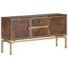 vidaXL Sideboard 120x29x60 cm Solid Mango Wood