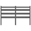 vidaXL Bed Headboard Grey 186x4x100 cm Solid Wood Pine