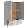 vidaXL Highboard Concrete Grey 70x31x115 cm Engineered Wood