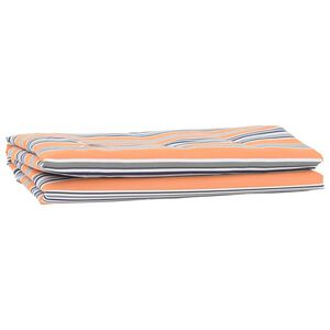 vidaXL Awning Replacement Blue and Orange 1000 x 160 cm