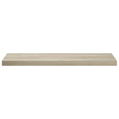 Floating shelf with lengthwise perspective