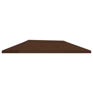 vidaXL Gazebo Canopy Cover 6 x 3 m Brown Polyester 190