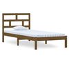 vidaXL Bed Frame without Mattress Honey Brown Solid Wood 100x200 cm