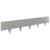 vidaXL Lawn Edging 10 pcs 100 x 20 cm Steel Silver
