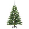 vidaXL Artificial Christmas Tree with 150 LEDs Green 120 cm PE and PVC