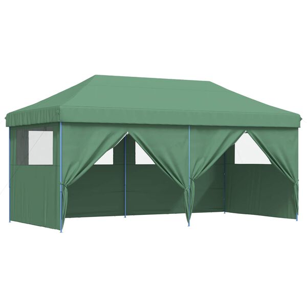 vidaXL Party Tent Folding Green 292 x 580 x 315 cm Oxford Fabric