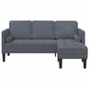 vidaXL Sofa Set Dark grey 173 x 131 x 67 cm Velvet